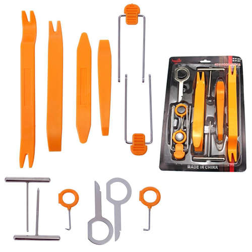 12 Piece Car Panel, Trim, Dash and Radio Removal Pry Tool Kit