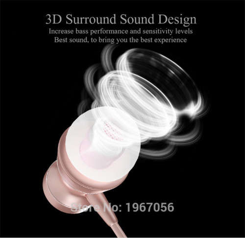 Fonge Magnetic Earphones Headphone Metal Headsets Hot Sale 3.5mm Super Bass Stereo Earbuds With Mic