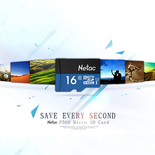 Netac P500 16GB Micro SD Card U1 Class10 Flash Memory Card Micro SDHC Ultra High Speed UHS-I TF Card