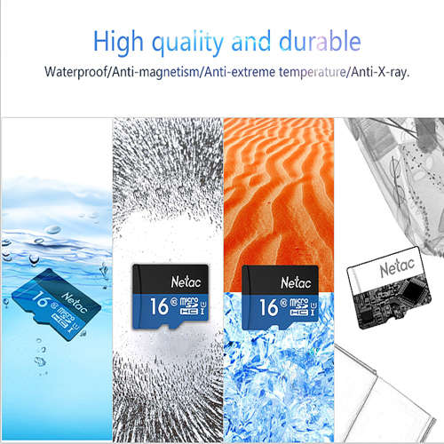 Netac P500 16GB Micro SD Card U1 Class10 Flash Memory Card Micro SDHC Ultra High Speed UHS-I TF Card