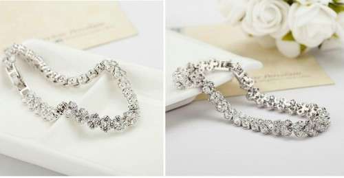 Roman Chain Bracelet for Women Luxury 2.75mm Cubic Zircon Inlay Charm Bracelet