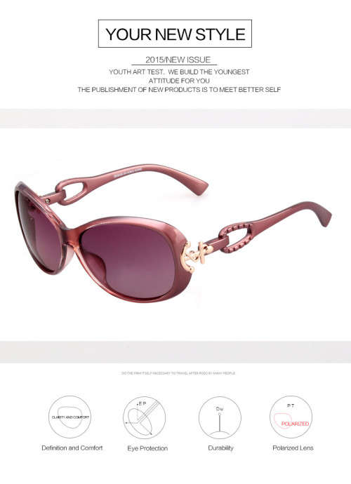 New Fashion 2017 Luxury Polarized Sunglasses Women Summer UV400 Eyeglasses Goggle Traveling Sun Glas