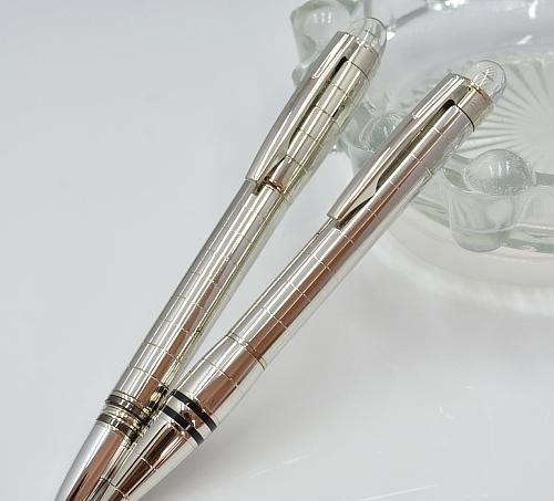 Luxury Silver Checker HOT Rollerball Pen Crystal Top Metal Roller ball Pens