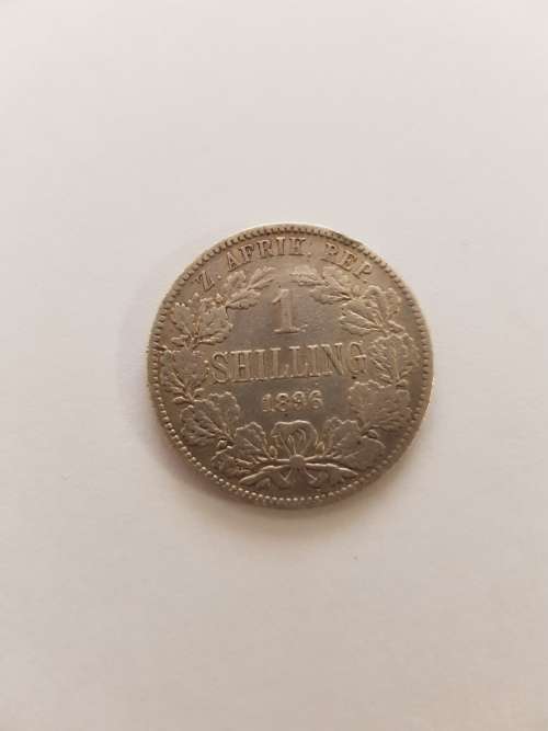1896 zar 1 shilling rare good gondition