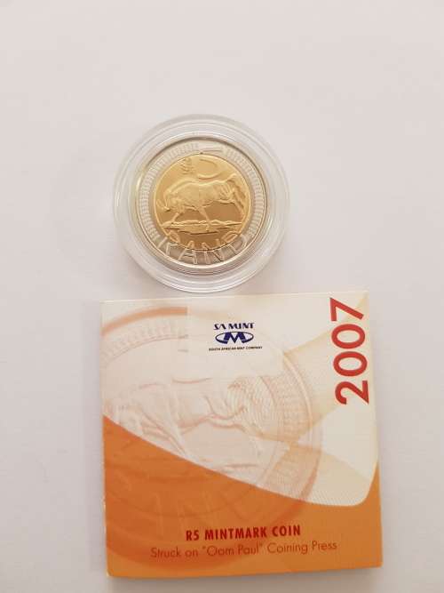 2 proof x 2007 oom paul proof mint marked R5