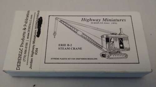 Highway Miniatures Erie B2 Steam Crane model kit