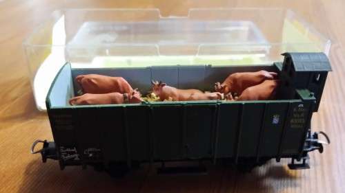 Trix # 3612 Cattle Wagon k Bay