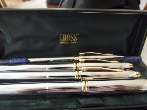 cross set of four gold plated pens