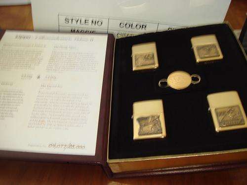 zippo second world war series 4 lighters and ring