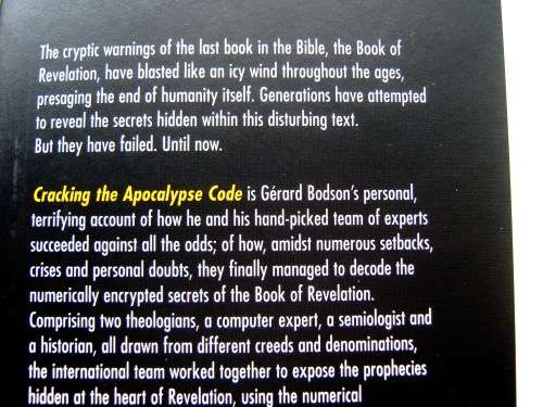 CRACKING THE APOCALYPSE CODE - GÉRARD BODSON - REVELATIONS DECODED -  HARDCOVER