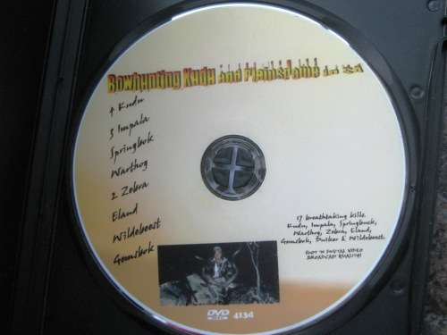BOWHUNTING DVD - KUDU , ELAND , ZEBRA AND MANY OTHERS.