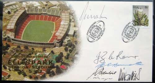 RUGBY - ELLIS PARK COVER - SIGNED BY ADMINISTRATORS.