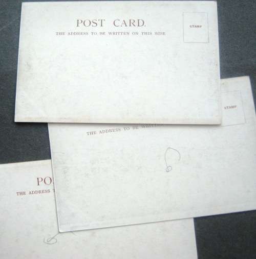 NATAL - DUNDEE - TOWN CENTRE , CHURCH & GOVERNMENT SCHOOL -  3 VINTAGE POSTCARDS