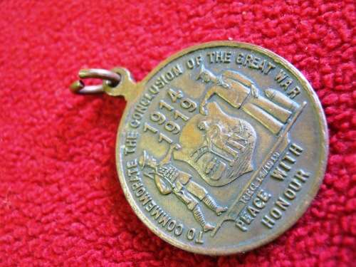 MEDAL OF HONOUR TO COMMEMORATE THE CONCLUSION OF THE FIRST WORLD WAR.