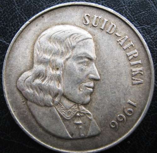 1966 ONE RAND SILVER COIN  - CIRCULATED.