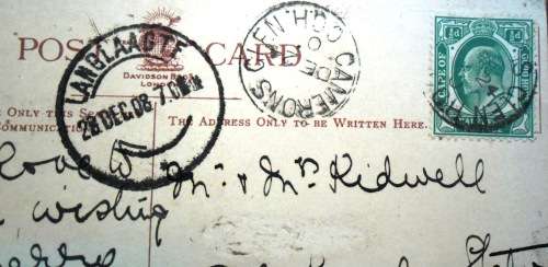 EASTERN CAPE - POSTCARD BEARING A SCARCE 'CAMERONS GLEN' CDS - CLOSE TO BEDFORD AND ADELAIDE.