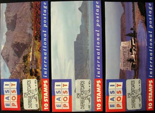 3 SCARCE UPRATED BOOKLETS - UNEXPLODED. ADD. 6 DEFINITIVE WITHIN BOOKLET TO FACILITATE RATE INCREASE