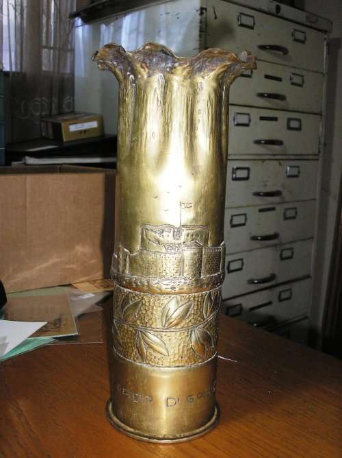WWI  TRENCH ART - ITALIAN? -  EXCELLENT ARTISTRY - QUITE UNIQUE.