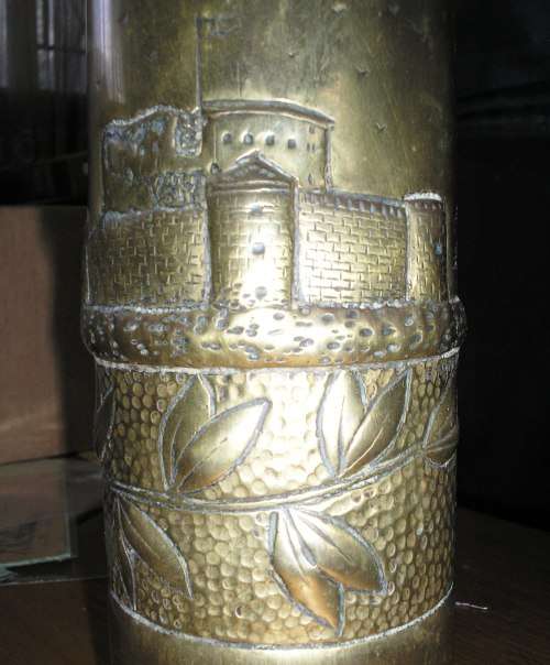 WWI  TRENCH ART - ITALIAN? -  EXCELLENT ARTISTRY - QUITE UNIQUE.