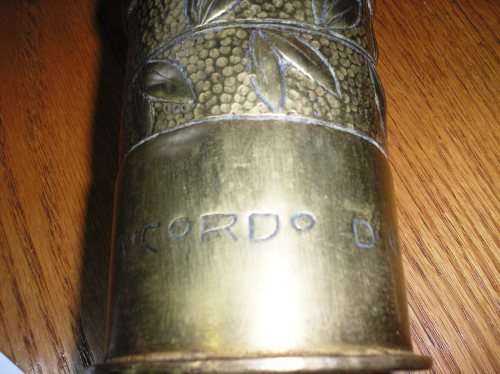 WWI  TRENCH ART - ITALIAN? -  EXCELLENT ARTISTRY - QUITE UNIQUE.