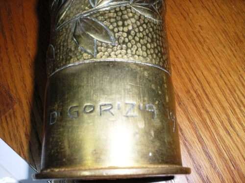WWI  TRENCH ART - ITALIAN? -  EXCELLENT ARTISTRY - QUITE UNIQUE.