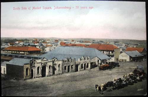 VINTAGE POSTCARD SHOWING JOHANNESBURG CIRCA 1895?   - GOOD CONDITION.