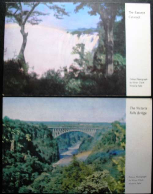 RHODESIA - VICTORIA FALLS - FOUR 1970s  - POSTCARDS - SOME VERY MINOR IMPERFECTIONS.