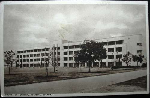 RHODESIA - BULAWAYO GENERAL HOSPITAL - FOUR 1940s  - POSTCARD - SOME MINOR IMPERFECTIONS.