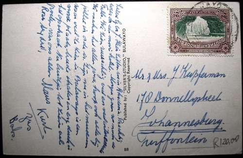 RHODESIA - BULAWAYO GENERAL HOSPITAL - FOUR 1940s  - POSTCARD - SOME MINOR IMPERFECTIONS.