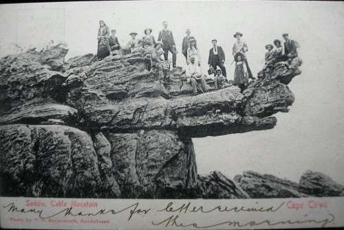 CAPE TOWN - 1905 - THE SADDLE - VINTAGE P/C - VERY GOOD USED CONDITION.