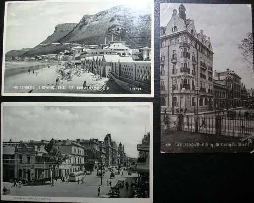 CAPE TOWN - 3 P/Cs OF VARIOUS VINTAGES - MINOR IMPERFECTIONS AS SEEN.