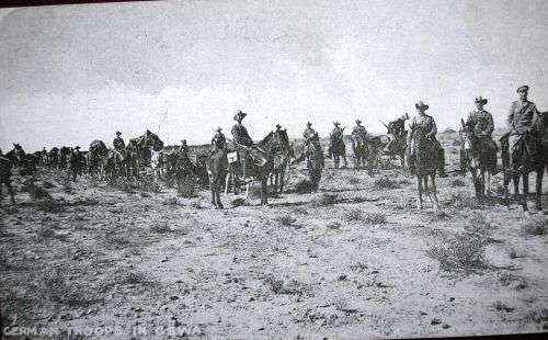 GERMAN TROOPS IN GERMAN SWA - CAVALRY - SOME SMALL IMPERFECTIONS.