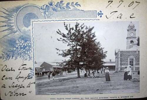 1907 - LADYSMITH POST BOER WAR - BELL TOWER REPAIRED - UNUSUAL PRIVATE VINTAGE P/C - GOOD CONDITION.