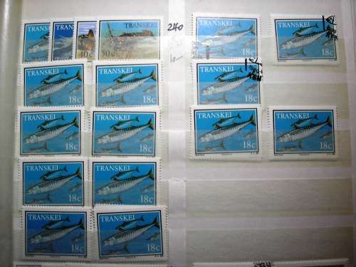 STOCKBOOK ( PRESENTABLE ,CLEAN - MINOR FAULTS) - TRANSKEI , 1989/1993 - OVER 200 PERFECT MNH SETS!!