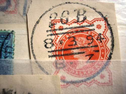 UK STOCKBOOK ( PRESENTABLE ,CLEAN - 16 PAGES) - LONDON POSTMARKS AND OTHER ITEMS - ONE QUATER FULL.