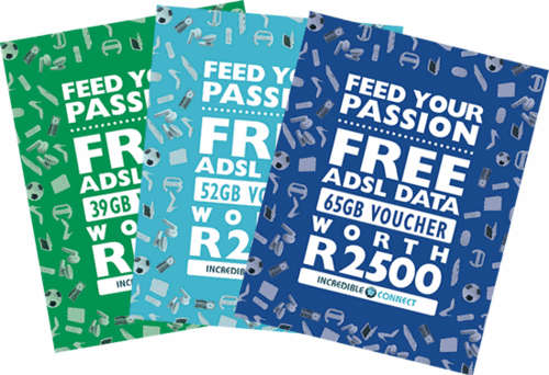 39GB Incredible connect ADSL Data worth R1500