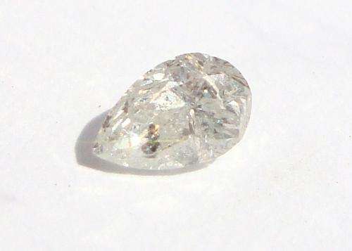 A TOP WHITE E COLOUR 0.25 ct PEAR SHAPE DIAMOND STARTING AT R1 !!!