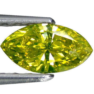 A HYPNOTIC VS GRADE 0.28 ct CANARY YELLOW MARQUISE DIAMOND TO BLOW YOU AWAY! -STARTING @ R1 !!