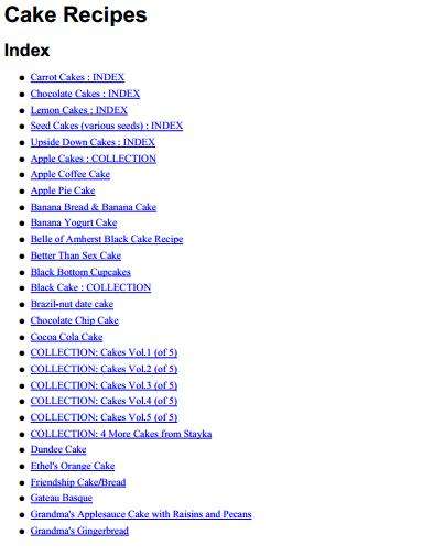 Cake Recipes E-Book, No Shipping Required!