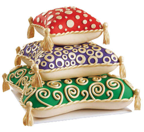 Brand New! Genuine Wilton Pillow Pans - Set or 3 Cushion Baking Tins. Shaped Performance Pans!