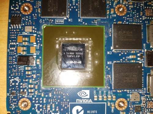 nVidia QUADRO K1100M 2GB GPU