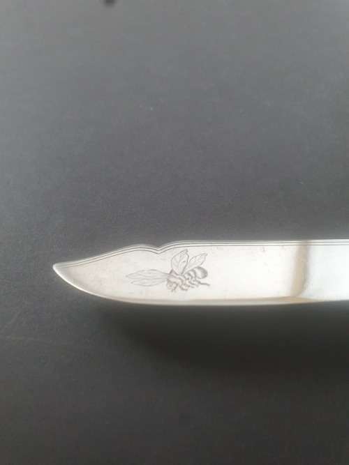 SOLID SILVER 900gm HALLMARKED (1894) Knives and Fork Set.****NO RESERVE**** R1 START BID