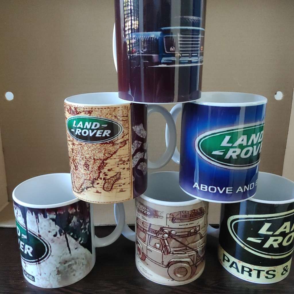 Land Rover Design Coffee Mugs Set of 6