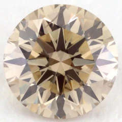 1.60 ct - Fancy Champagne - VVS1 - Moissanite