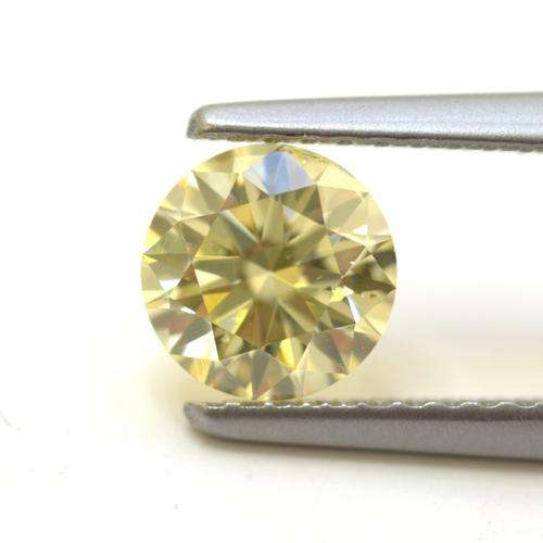 Round cut Diamond / 1.32 Cts / Rare Natural Fancy / Si1 / IN-STOCK!