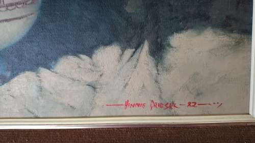 Hennie Griesel Oil Painting 1982 "Poppies" Still Life