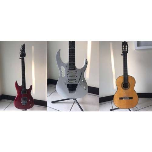 IBANEZ WHITE JEM555WH ELECTRIC GUITAR