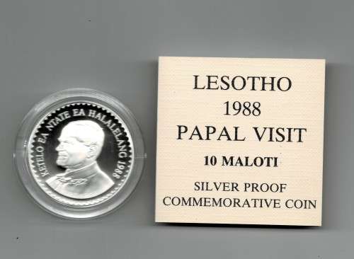 Bulk lot.. # 1 Oz papal silver 925 PROOF 1988 with certificates, 4 of Proof 1 loti 925 1985 1 of 25