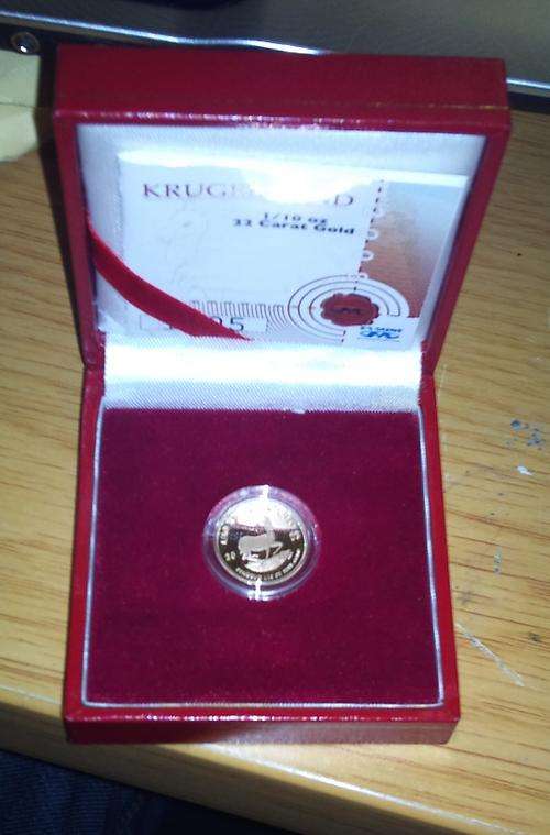 Kruger rand  1/10 oz PROOF... with certificate.. year 2008.