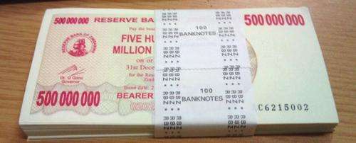 WOW.. BULK 500 million notes = 100 units still in paper band.. UNC condition